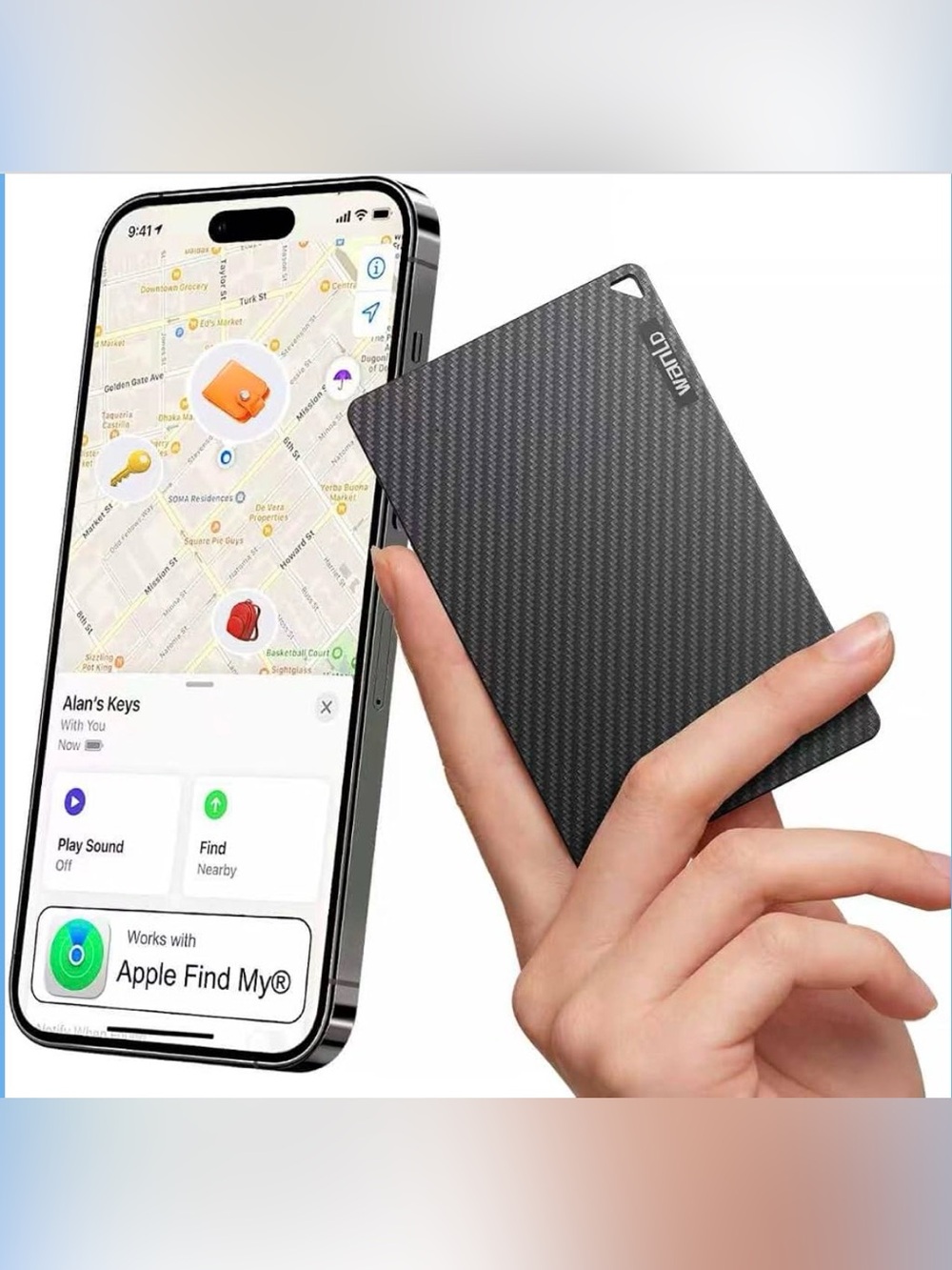 Wallet Tracker for Apple Find My, [Apple MFi Certified], iOS Only